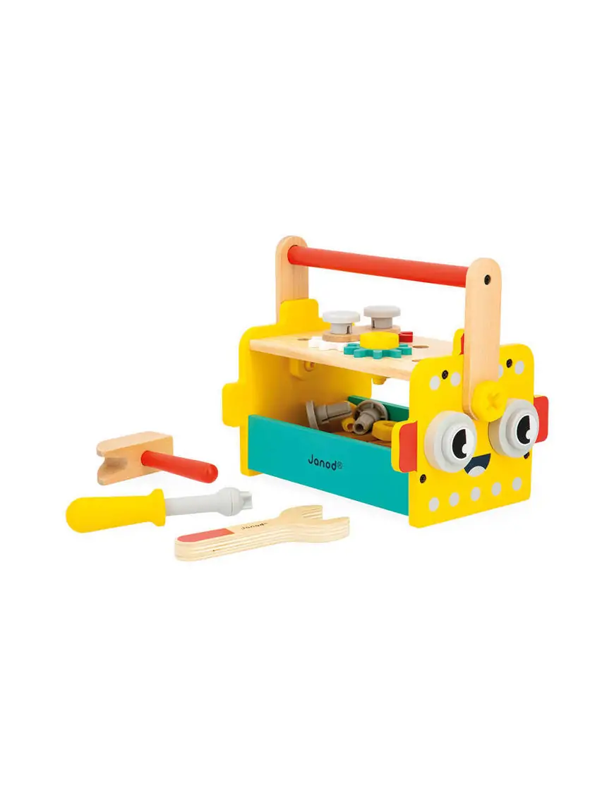 Skrzynka z narzędziami Robot Brico Kids, Janod