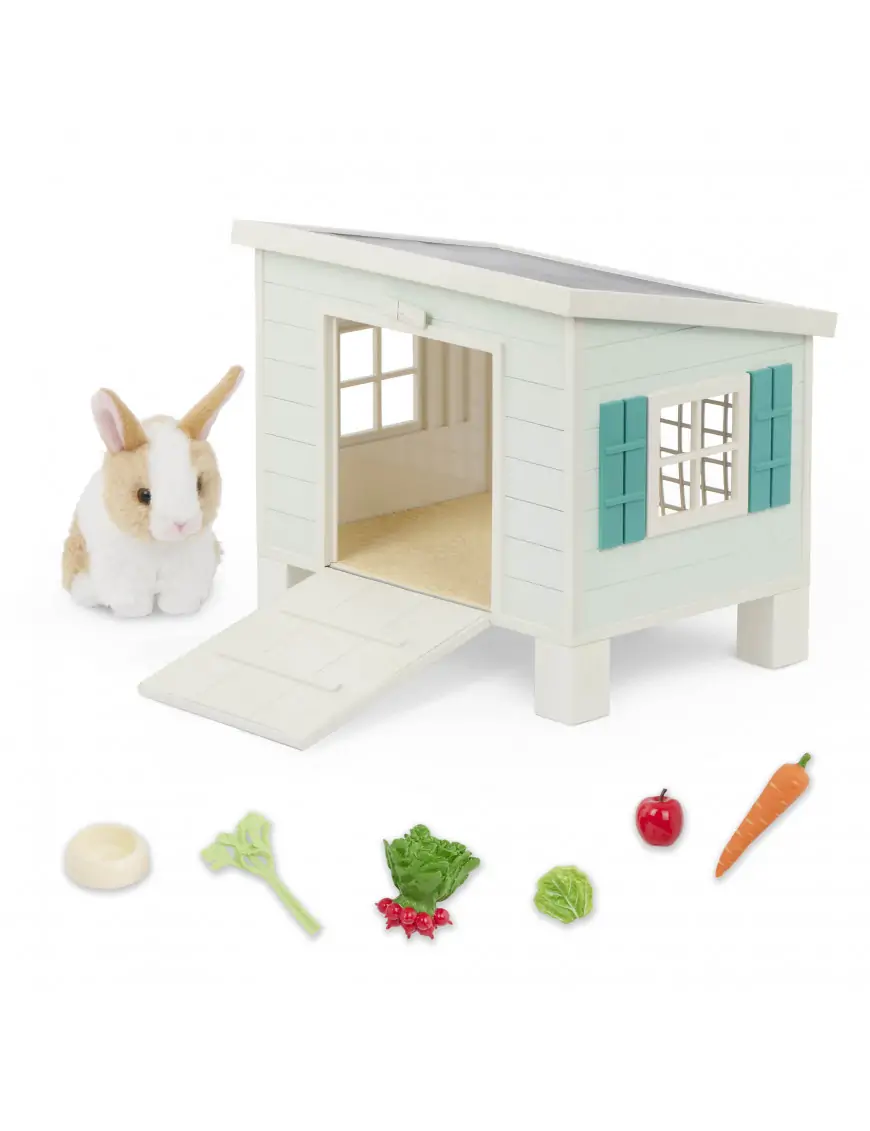 CHATKA z KRÓLICZKIEM i akcesoriami – Bunny Hutch Playset Our Generation