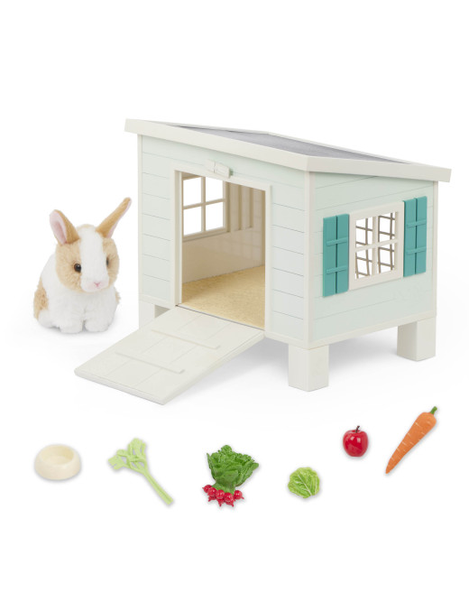 CHATKA z KRÓLICZKIEM i akcesoriami – Bunny Hutch Playset Our Generation