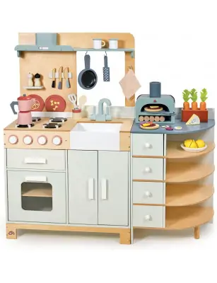 Drewniana kuchnia XXL z piekarnikiem La Fiamma Grand Kitchen, Tender Leaf Toys