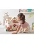 Tender Leaf Toys, Drewniany dwupiętrowy domek dla lalek z wyposażeniem