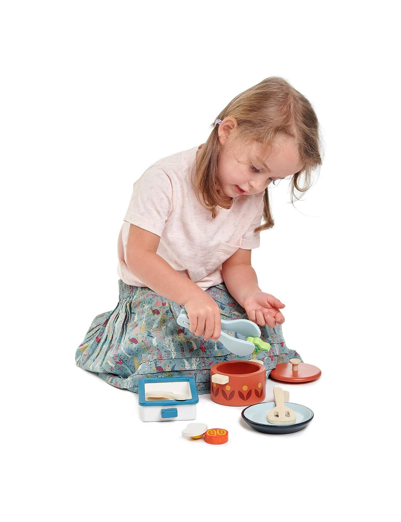 Tender Lea Toys, Zestaw drewnianych naczyń