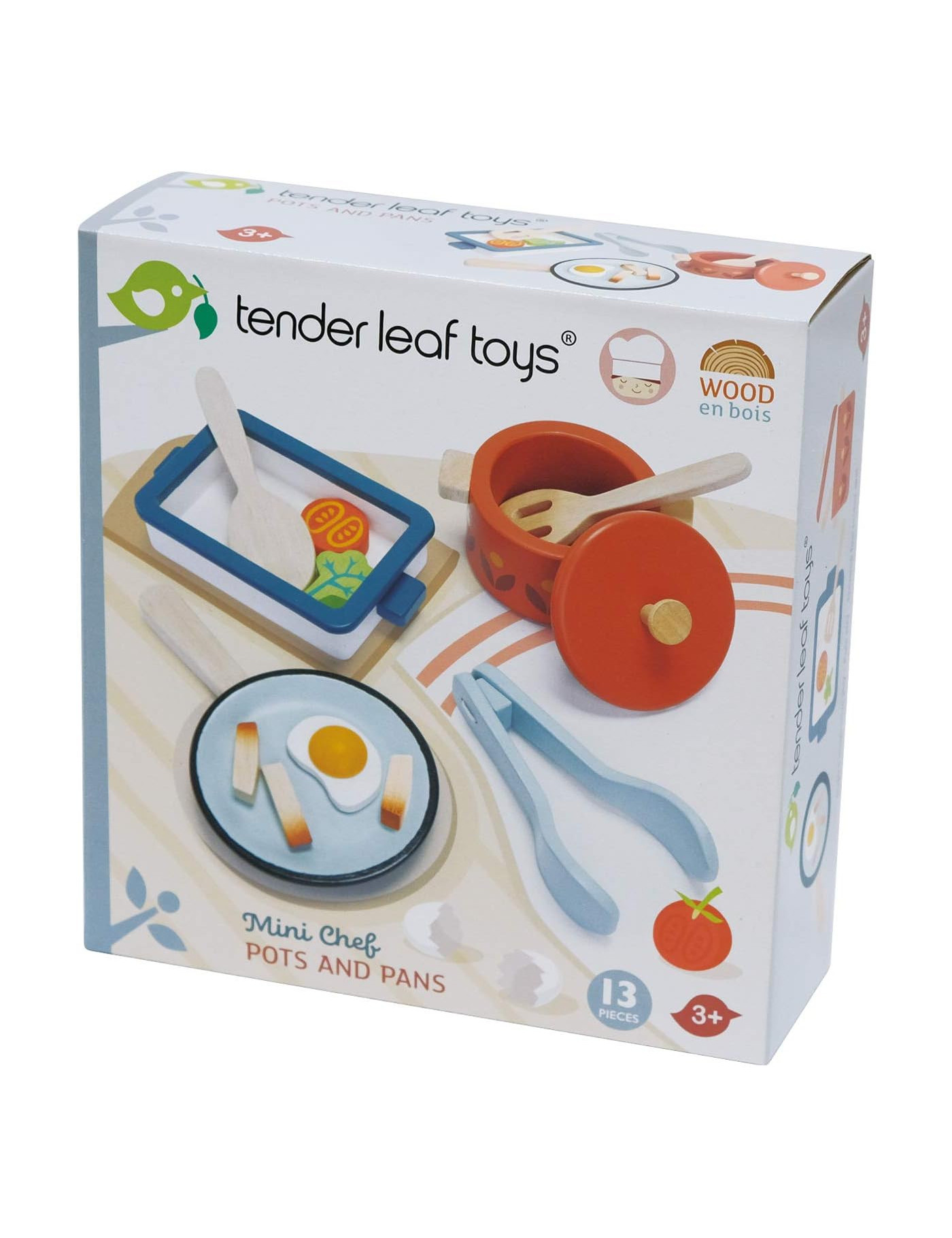 Tender Lea Toys, Zestaw drewnianych naczyń