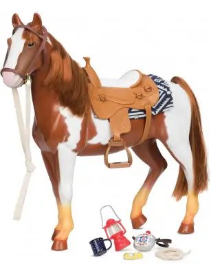 Duży koń dla lalki 46cm – APPALOOSA, Our Generation