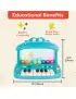B. Toys, Hippo Pop Play Piano – KEYBOARD ze SKACZĄCYMI PTASZKAMI