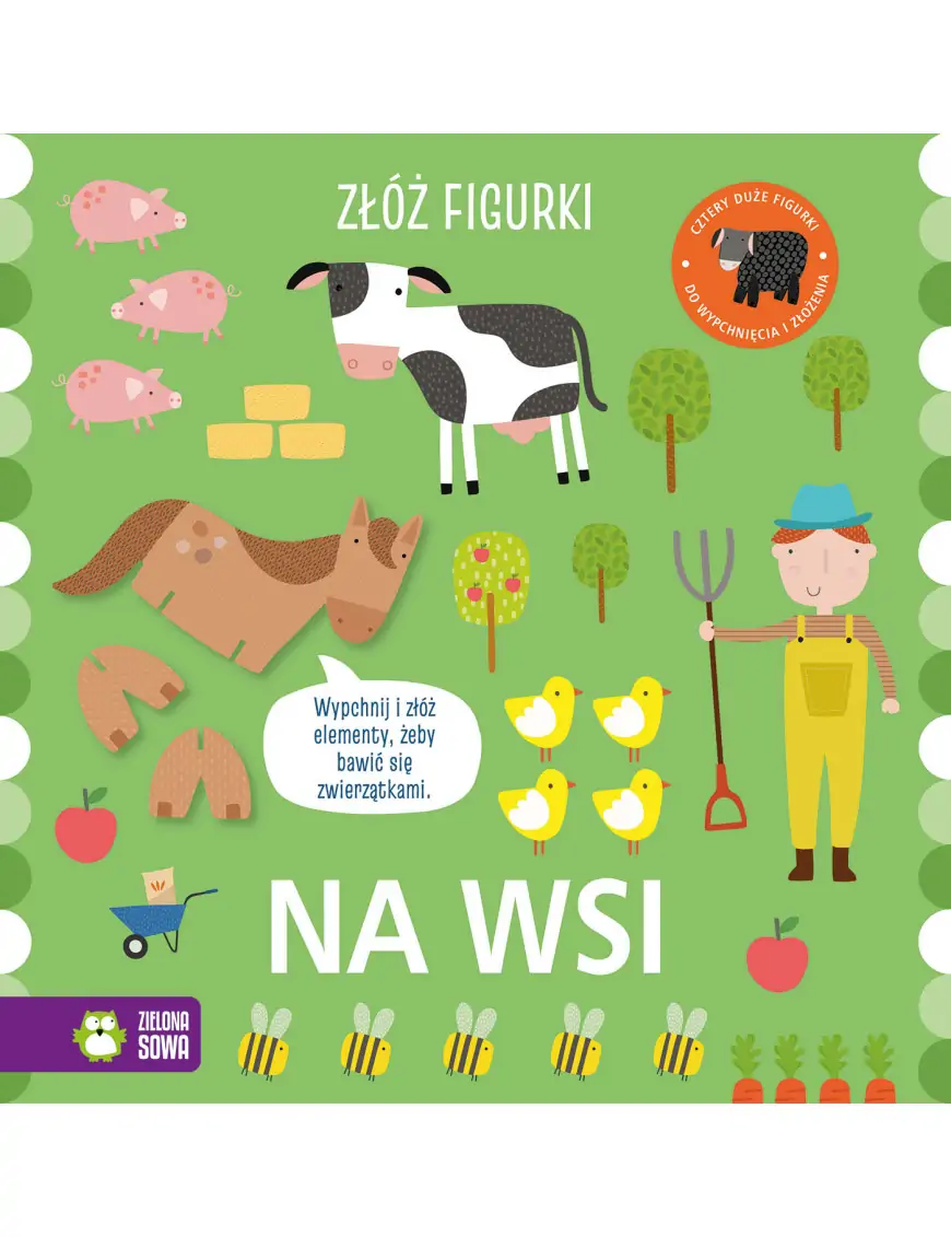 Złóż figurki. Na wsi Zielona Sowa