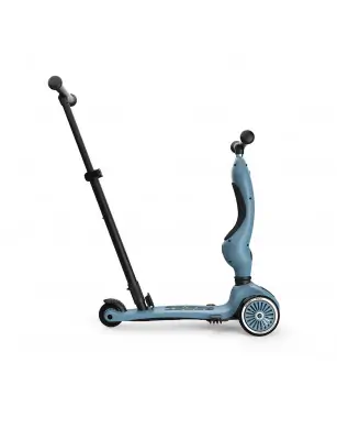 SCOOTANDRIDE Highwaykick 1 Push and Go 2w1 Jeździk i hulajnoga 1-5 lat Steel
