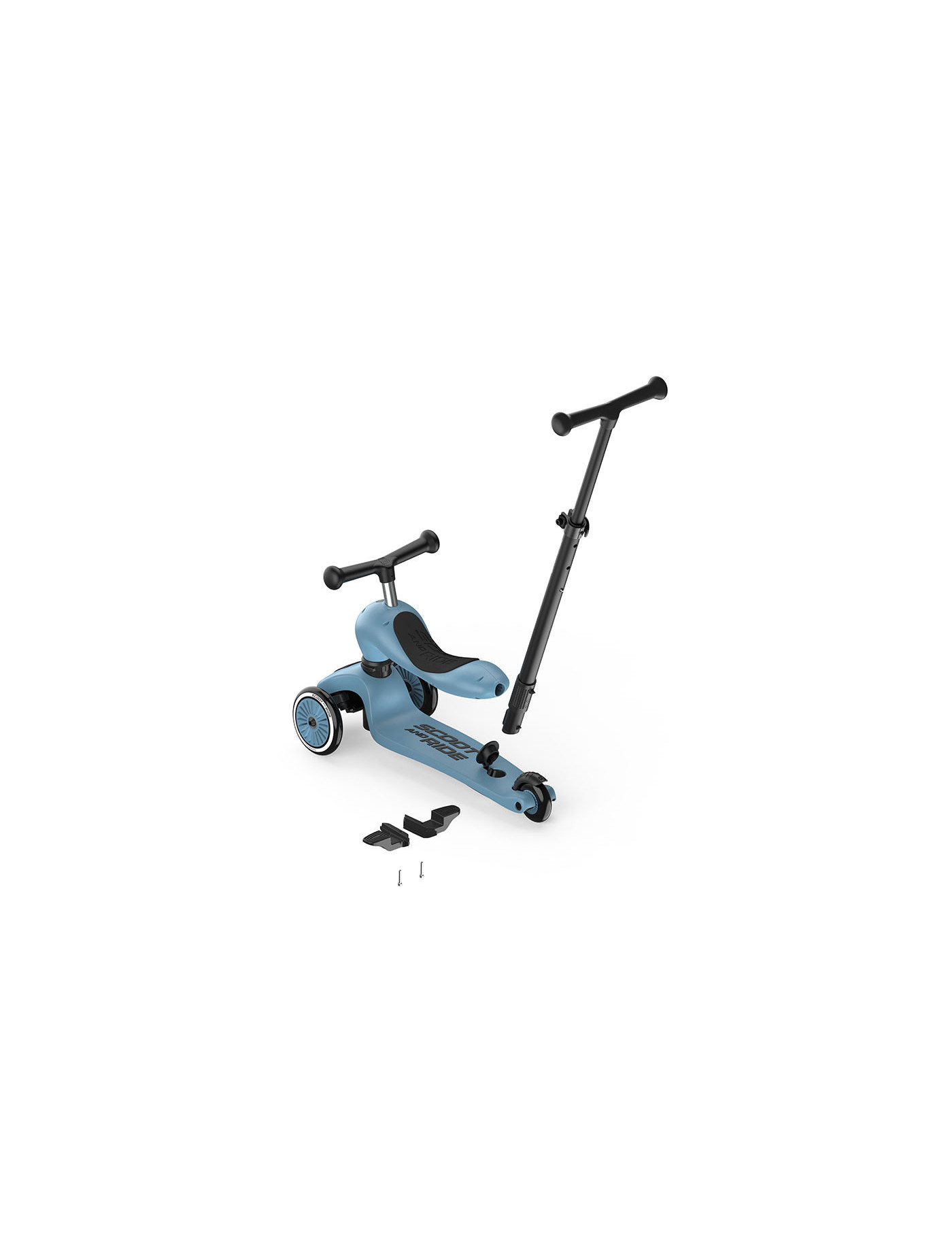 SCOOTANDRIDE Highwaykick 1 Push and Go 2w1 Jeździk i hulajnoga 1-5 lat Steel