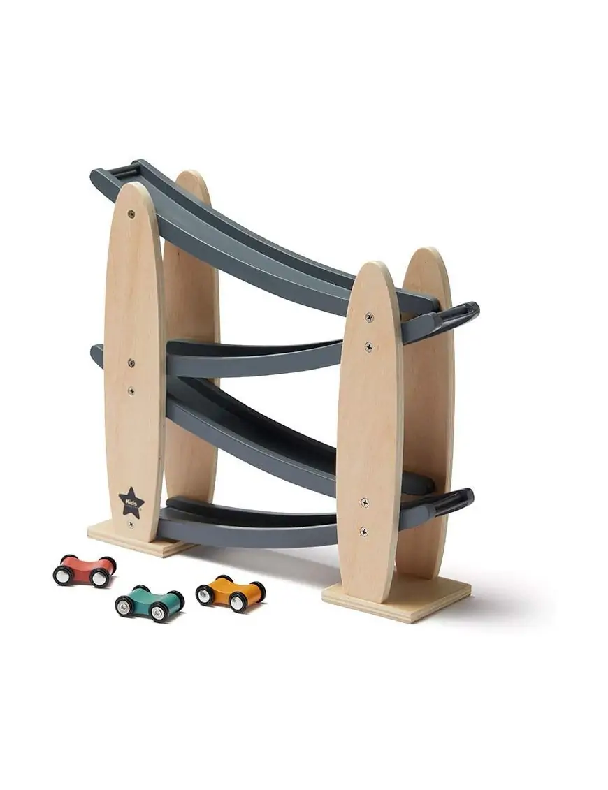 Kid's Concept - Tor samochodowy natural/grey AIDEN