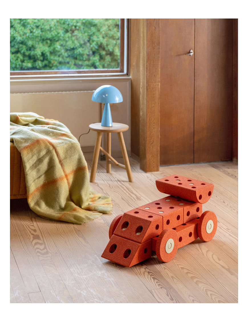 MODU Dreamer set – Kreatywne klocki rozwijające motorykę dużą, pomarańczowy + torba GRATIS!