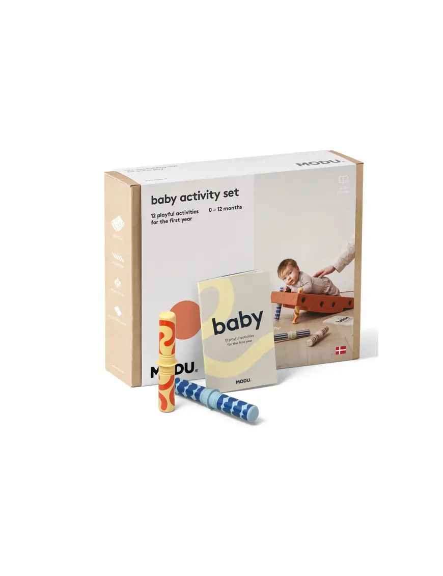 MODU - Baby activity set - Burnt Orange / Dusty Green