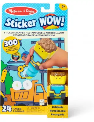 Sticker WOW! stempelki z naklejkami Buldożer, Melissa & Doug