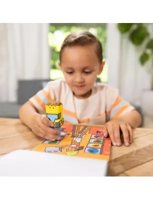 Sticker WOW! stempelki z naklejkami Buldożer, Melissa & Doug