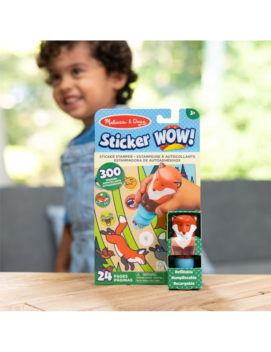 Sticker WOW! stempelki z naklejkami lisek, Melissa & Doug Sticker WOW! stempelki z naklejkami lisek, Melissa & Doug