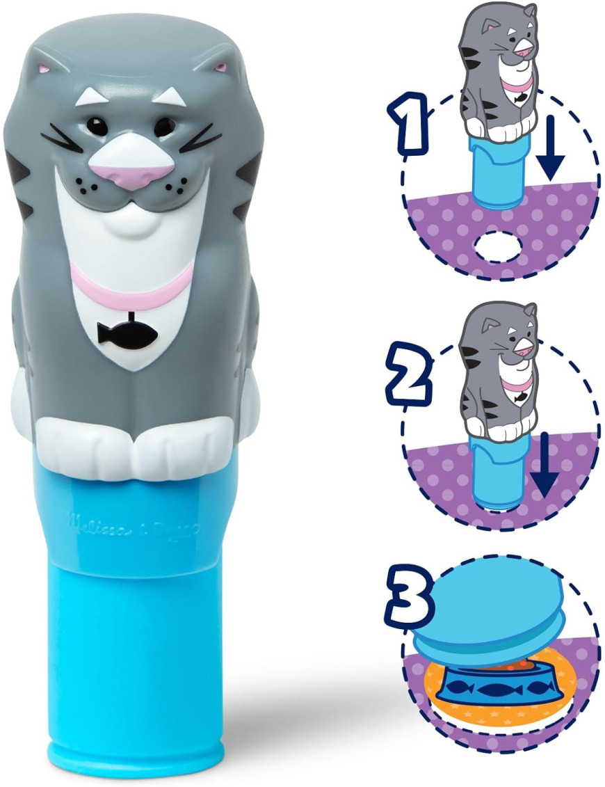 Sticker WOW! stempelki z naklejkami kotek, Melissa & Doug