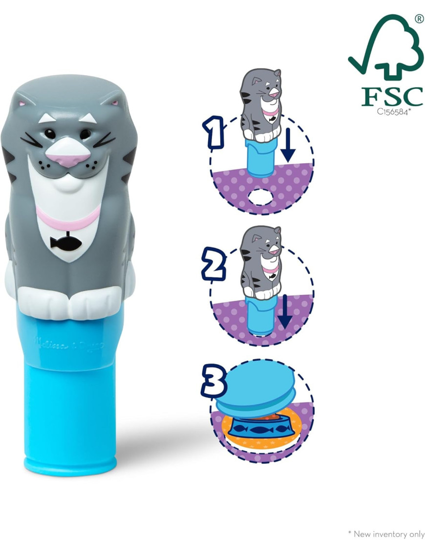 Sticker WOW! stempelki z naklejkami kotek, Melissa & Doug