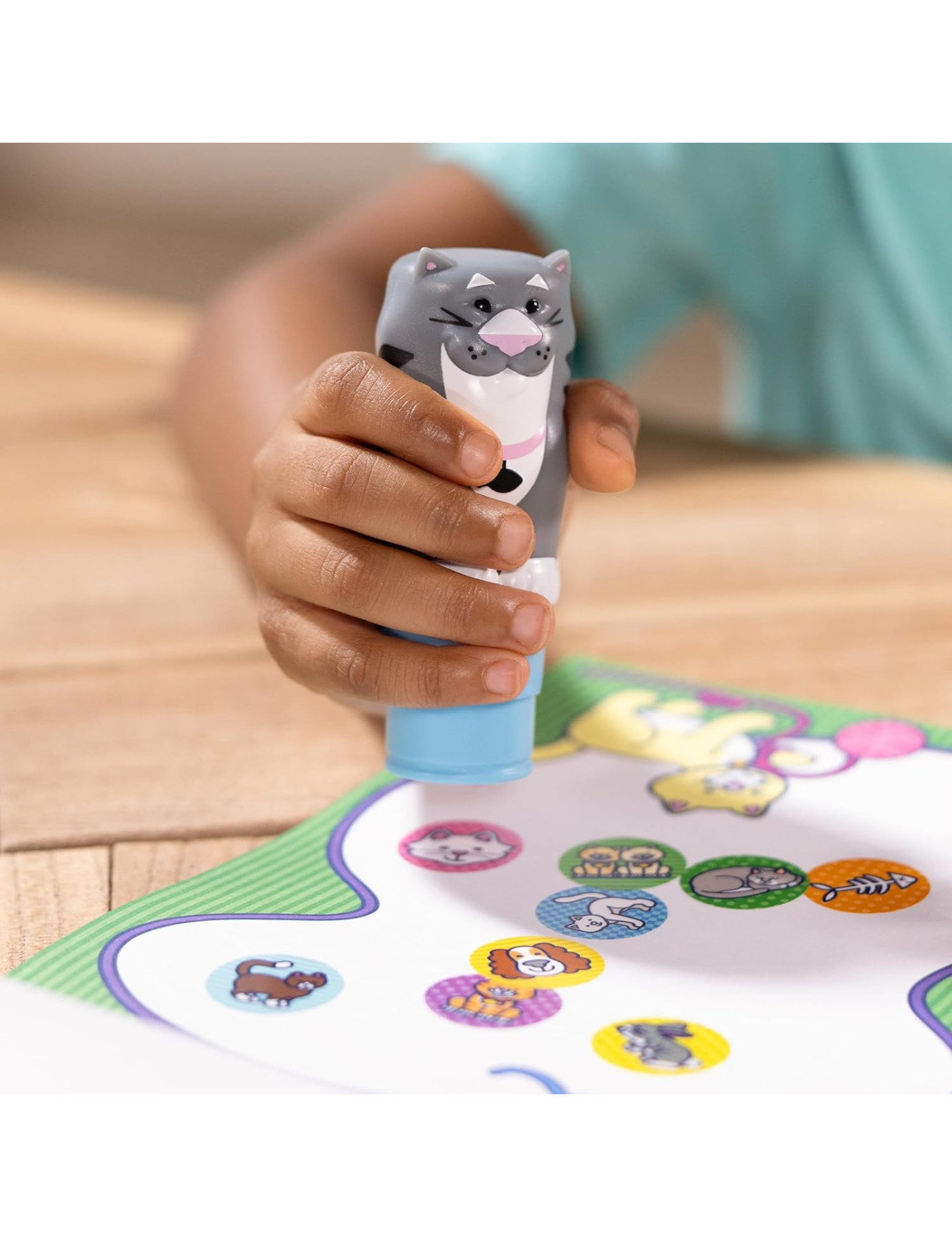 Sticker WOW! stempelki z naklejkami kotek, Melissa & Doug