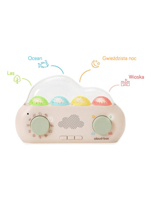Muzyczny projektor z bajkami CloudBox - Wersja polsko - angielska