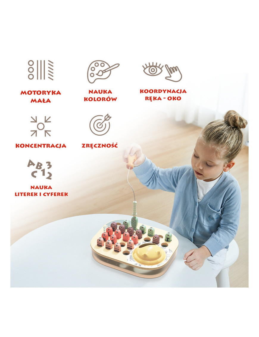 Łowimy Rybki ABC – magnetyczna gra zręcznościowa 24 mies.+ TOPBRIGHT