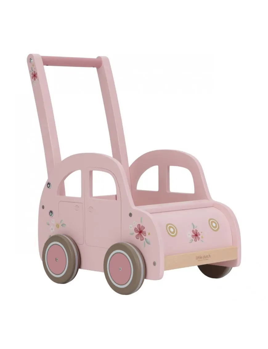 Little Dutch Wózeczek drewniany na zabawki Pink