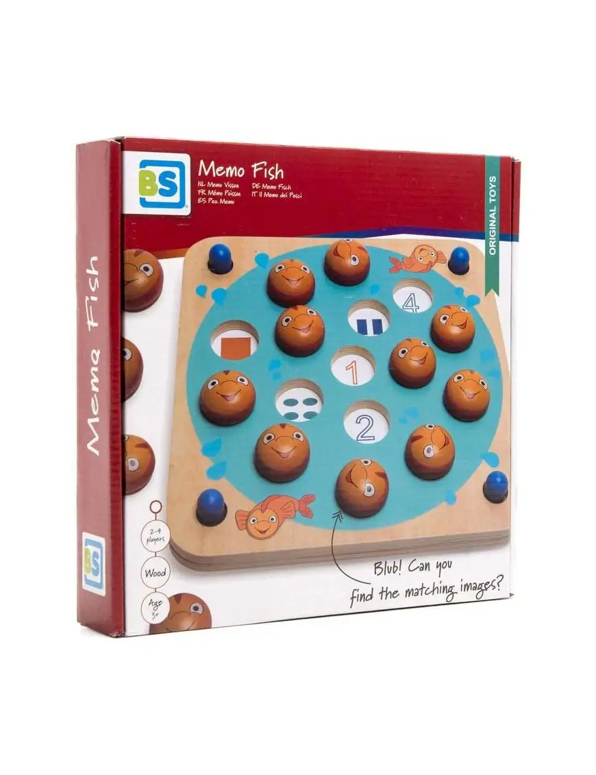 BS Toys, drewniane edukacyjne Memo (8 różnych wzorów)