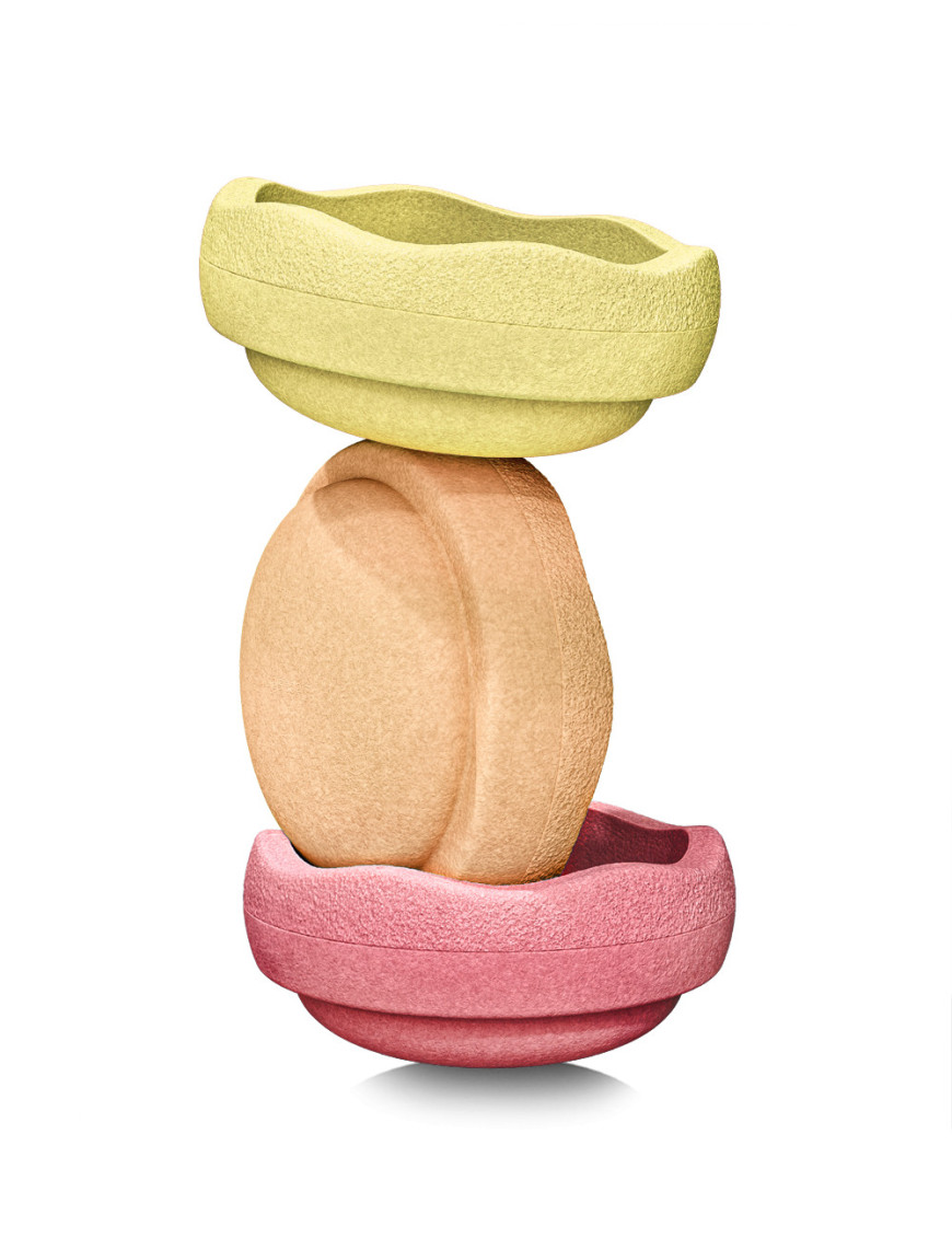 Obiekty do Kreatywnej Zabawy Original Warm Pastel Stapelstein 3 szt.