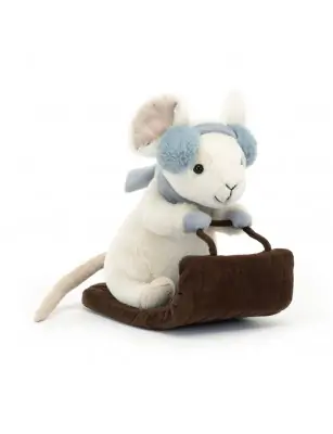 Wesoła Myszka na Sankach 18 cm Jellycat
