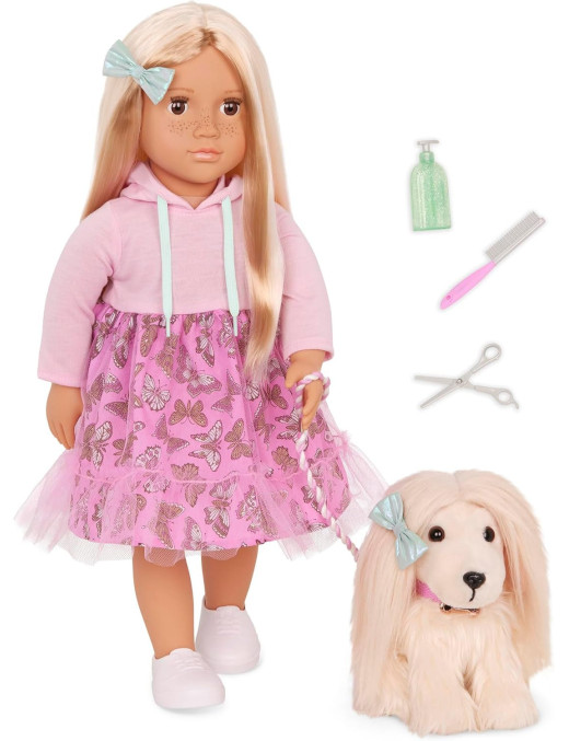 Lalka HATTIE 46cm – z PIESKIEM i akcesoriami – zgrany duet Our Generation