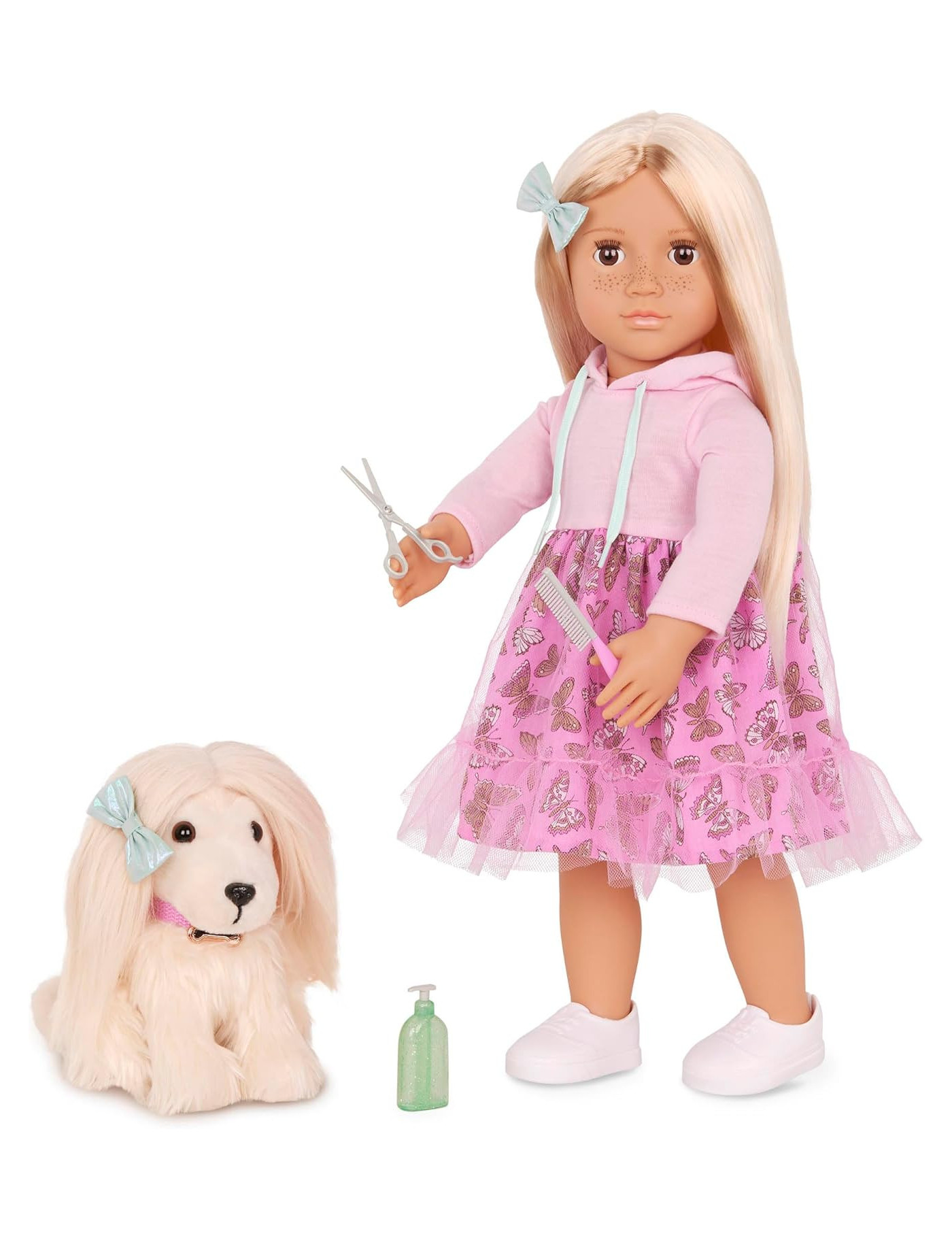 Lalka HATTIE 46cm – z PIESKIEM i akcesoriami – zgrany duet Our Generation