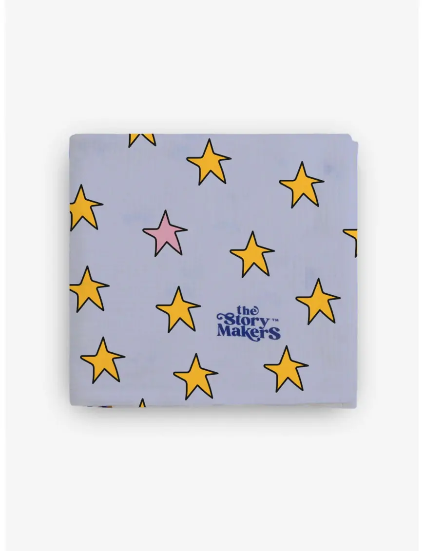 Duży otulacz z organicznego muślinu Star Forever The Story Makers
