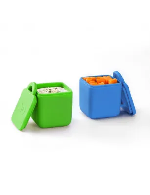 OMIE OMIEDIP dwa szczelne pojemniczki, sea blue/green