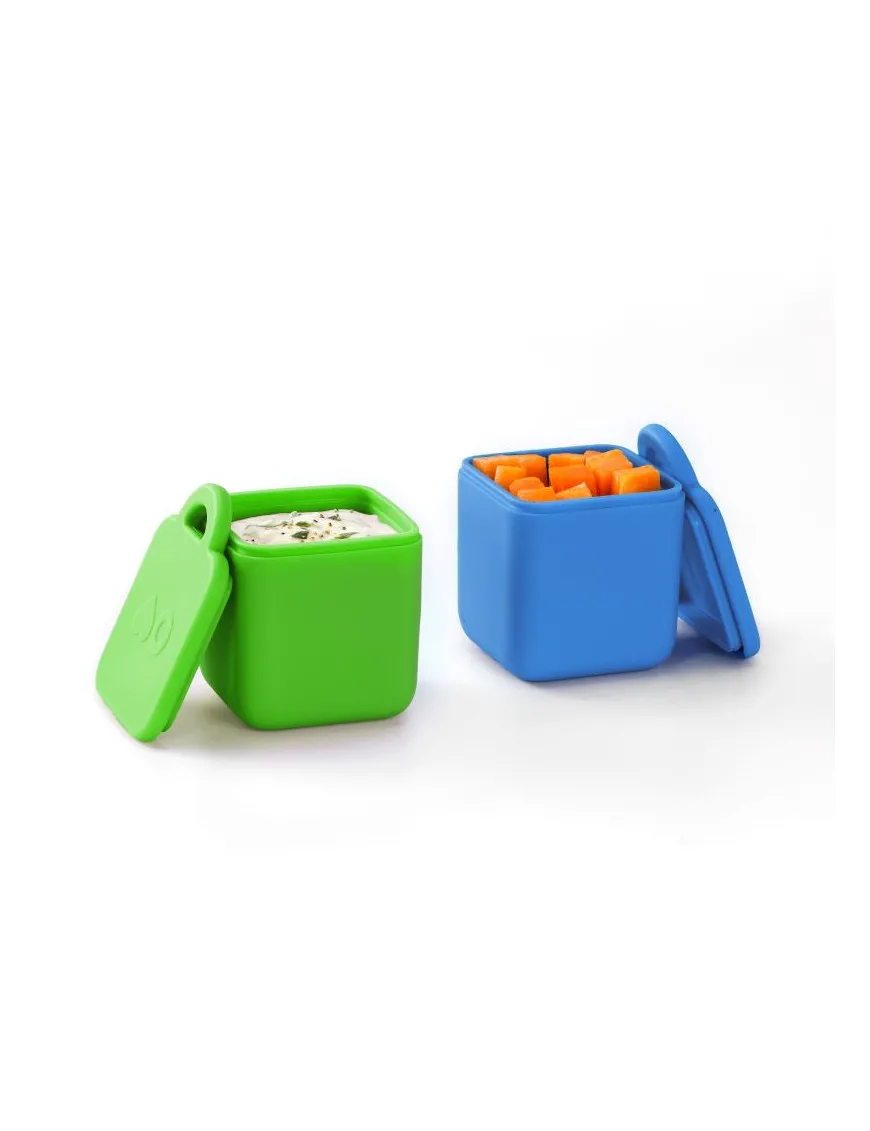 OMIE OMIEDIP dwa szczelne pojemniczki, sea blue/green