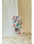 Mięsisty otulacz z organicznego muślinu Together is better! 120 cm x 130 cm The Story Makers