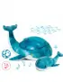 Projektor z grzechotką -Wieloryb niebieski - Cloud b® Tranquil Whale™ Blue Family