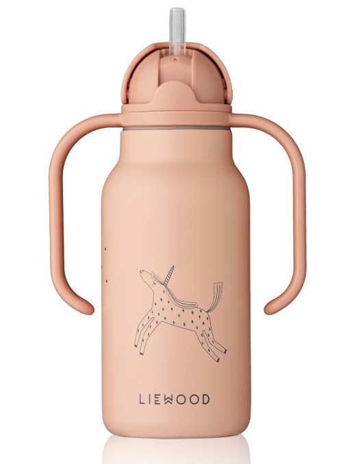 Butelka ze słomką Kimmie z dwoma uchwytami Unicorn