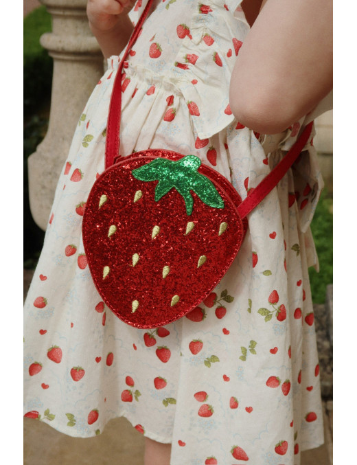 Brokatowa torebka Strawberry Konges Sløjd
