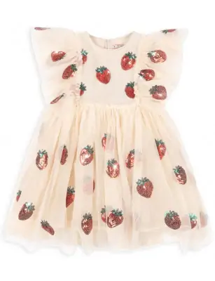 Sukienka YVONNE PUFF Strawberry Konges Sløjd
