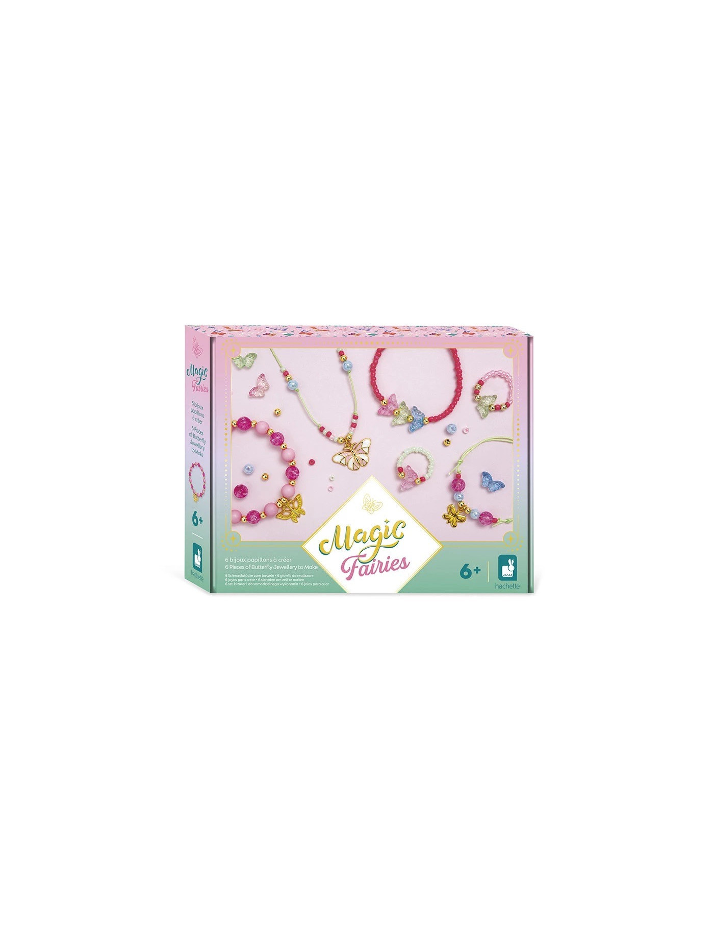 Janod Zestaw kreatywny do tworzenia biżuterii z motylami Wróżki Magic Fairies 6+ Janod Zestaw kreatywny do tworzenia biżuterii z motylami Wróżki Magic Fairies 6+