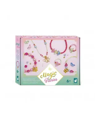 Janod Zestaw kreatywny do tworzenia biżuterii z motylami Wróżki Magic Fairies 6+