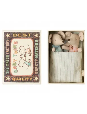 Myszki Maileg bliźniaczki- baby mice, twins in box