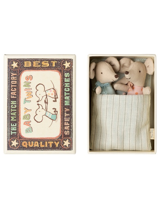 Myszki Maileg - baby mice, twins in box