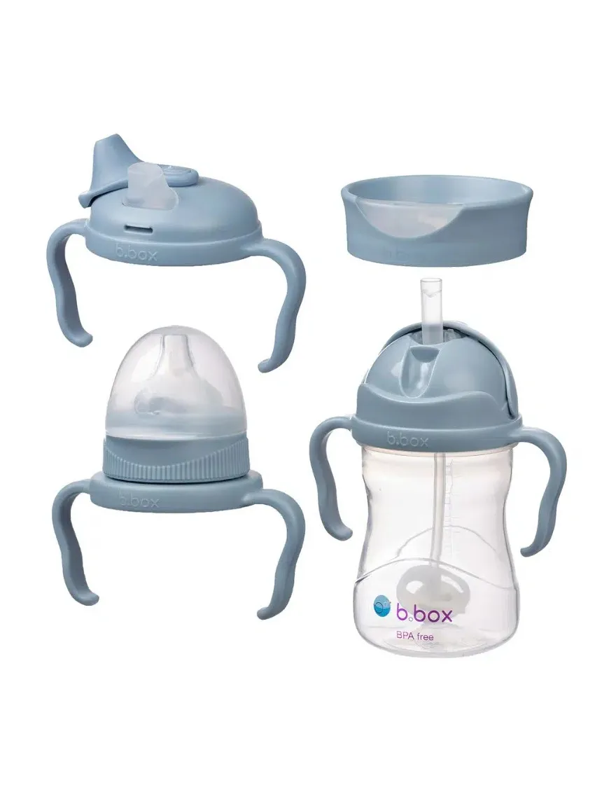 Kubeczek 4w1, błękitny 240ml,  b.box