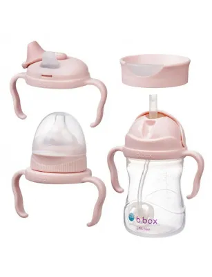 Kubeczek 4w1, różowy 240ml , b.box