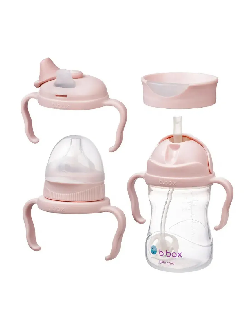 Kubeczek 4w1, różowy 240ml , b.box