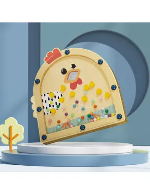 TOPBRIGHT Nakarm Kurę – zręcznościowa gra Montessori dla dzieci 36 mies.+