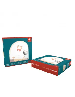 TOPBRIGHT Nakarm Kurę – zręcznościowa gra Montessori dla dzieci 36 mies.+