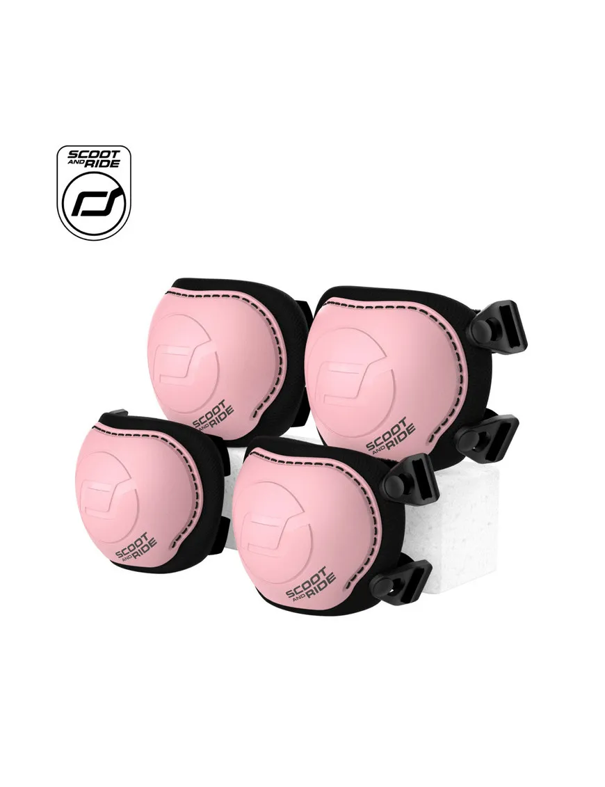 SCOOTANDRIDE Zestaw ochraniaczy dla dzieci Rose (XXS oraz S)