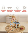 TOPBRIGHT Kostka edukacyjna 10w1 manipulacyjna Mistrz małej motoryki 18M+