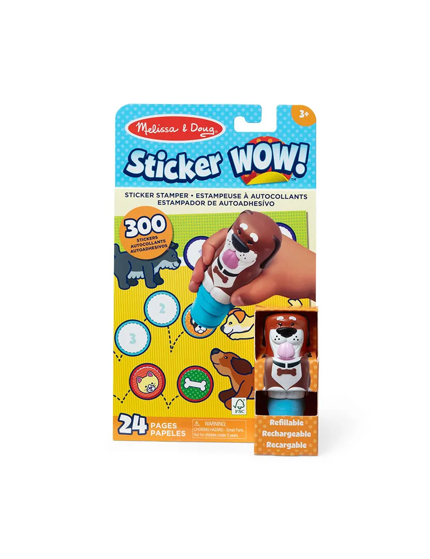 Sticker WOW! stempelki z naklejkami Piesek, Melissa & Doug