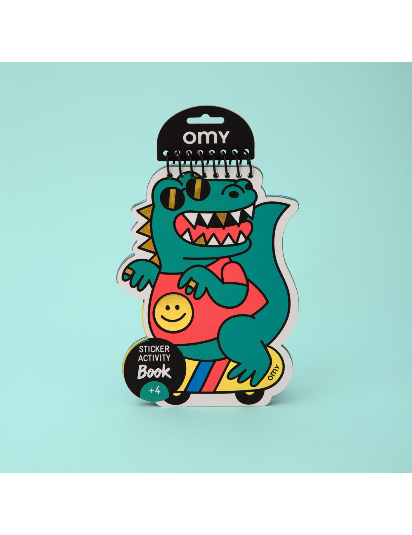 Zeszyt kreatywny z naklejkami - DINO OMY